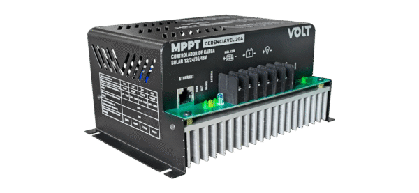 Controlador de Carga Solar MPPT Gerenciável 12Vdc, 24Vdc, 36Vdc ou 48Vdc 20A - Image 4